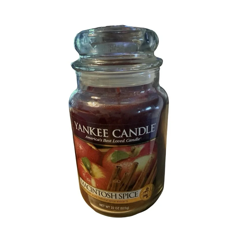 Macintosh Spice Jar Large Yankee Candle Jar 22OZ